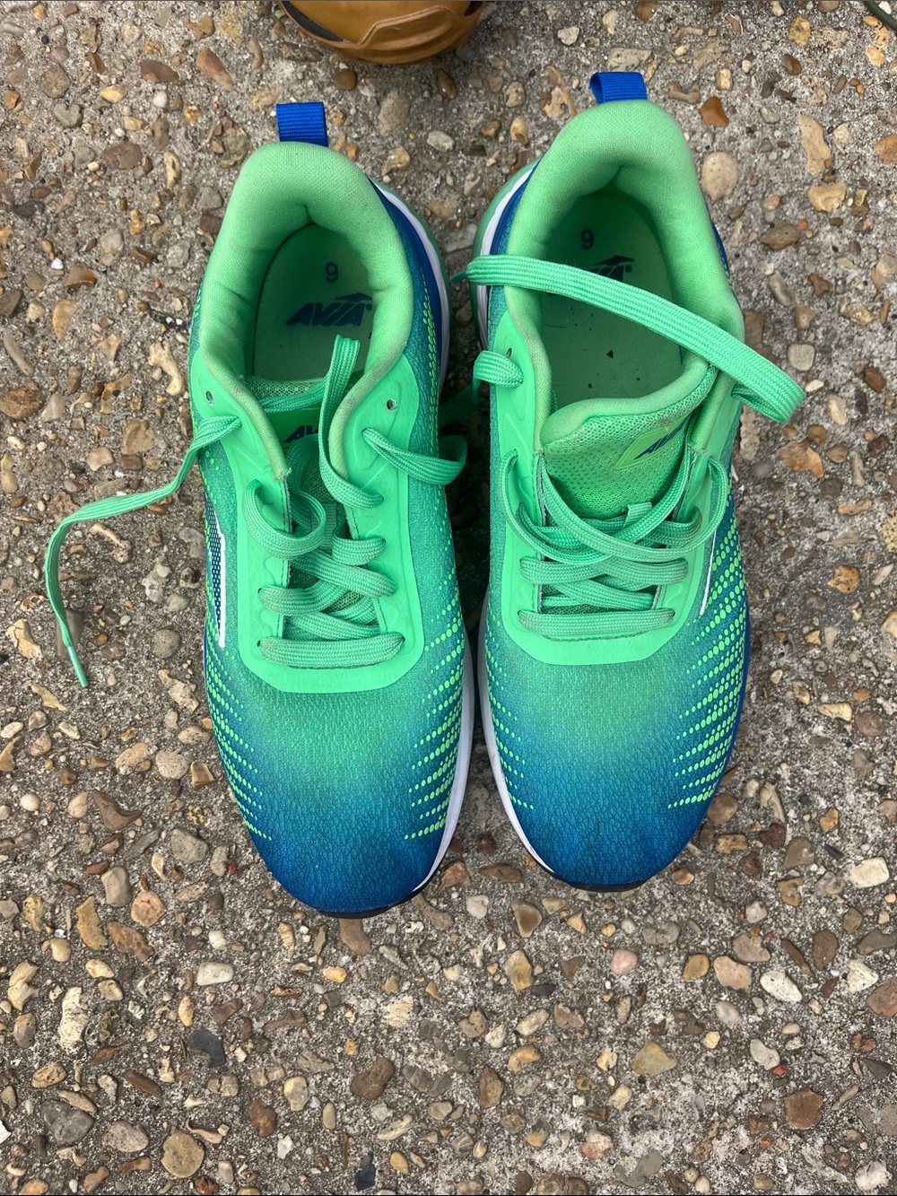 Avia Green and Blue Gradient Sneakers